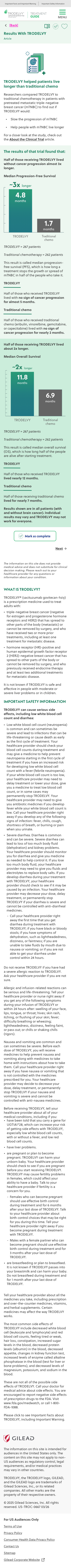 Trodelvy Patient Treatment Guide Mobile Design 7